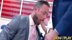 Blond Hunk Fucks In Office 10 Min With Logan Moore And Johan Kane