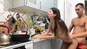 I Couldn&#039;t Resist Fucking My Neighbor in the Kitchen While She Was Preparing Dinner