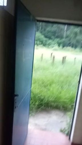 Walking naked near the warehouse and abandoned locker room