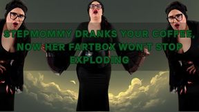 Stepmommy dranks your coffee, now her fartbox won’t stop exploding mp4