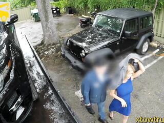 Aged milf offers handjob for her car (Alexis Fawx)