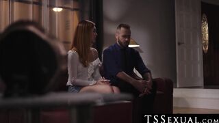 TSSexual.com - Daisy Taylor's BBC encounter leaves a hairy chest drenched in cum