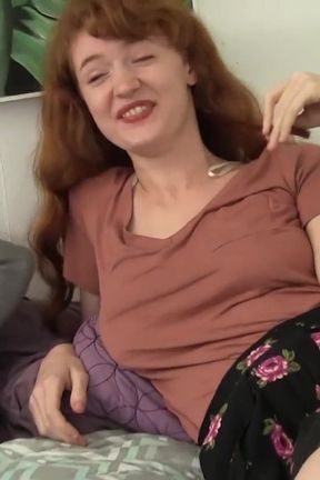 Little innocent redhead step sister finally gets to see huge BBC