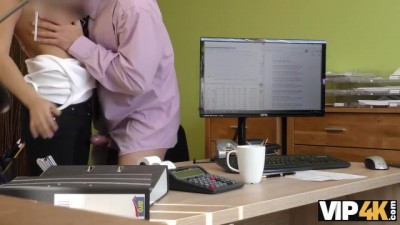 Blonde Bombshell Banks On Naughty Negotiations