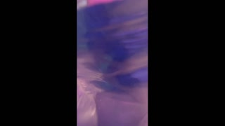 Bath play with my ika , underwater , riding and sucking play