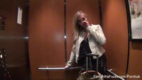 Behind the scenes with blonde pornstar Samantha Saint