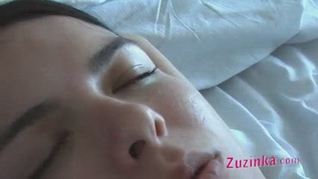 Czech Amateur Zuzinka's First Hot Lesbian Encounter