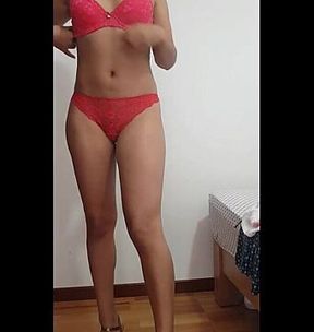 Latina student turns me on while changing in teacher's amateur video