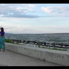 Dance on the Embankment of the Volga river