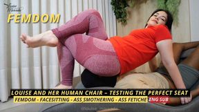 Louise and Her Human Stool Testing the Perfect Chair (720p EN SUB) - Femdom - Facesitting - Ass Smothering - Ass Fetiche