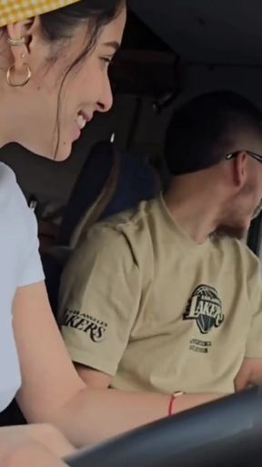 I picked up my favorite UBER client without a bra   Clip 1