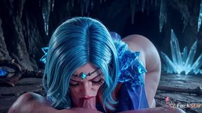 crystal maiden icy virgin froze when i thrust deep inside her and filled her with hot cum [ai]