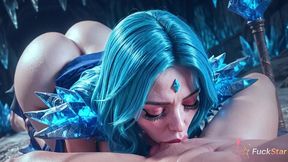 crystal maiden icy virgin froze when i thrust deep inside her and filled her with hot cum [ai]