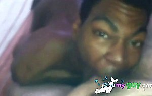 Black Bitch Swallows White Thug Cum