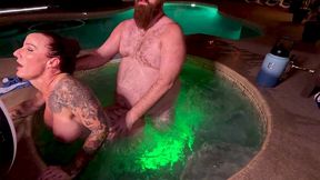 quickie hot tub fuck with luci power wca productions