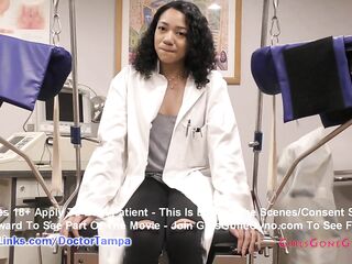 Cheer Captain Yasmine Woods made to Undergo Sports Physical by Doctor Tampa GirlsGoneGynoCom