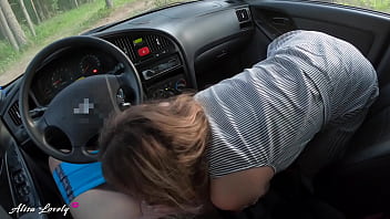 Babe Loves Suck Cock and Riding on Cock in a Car