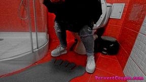 She washes my cock then puts it deep in her throat and her other holes