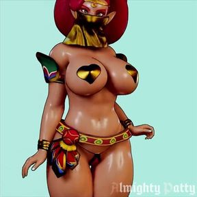 Sexy Gerudo Girl Dances and Jiggles Her Massive Tits