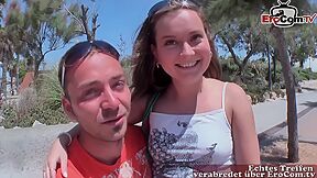 Heibe Blondine Wird Am Strand Angesprochen Und Zum Ficken Mit Genommen