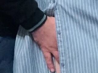 Old Dude Perv Fingered Cunt in Subway