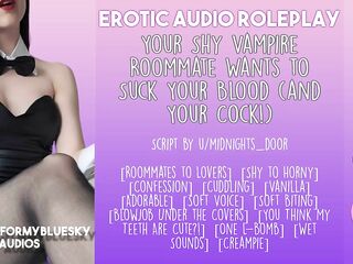 [Audio Roleplay] Vampire Roommate Craves to Suck Your Wang