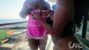 High Rise Balcony Spanking with Mistress Marley