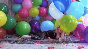 Q24 Balloon Mass Pop with Heliums too!!! - HD 1080p mp4