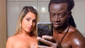 Big black pal fucks a stunning big-boobed whitey Mia Linz