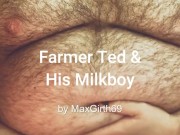 Farmer milks chubby boy's fat tits for profit (re-upload)