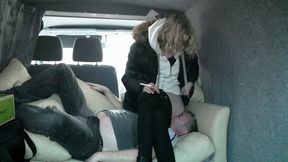 Chelsea Smothers Her Slaves Face In The Crack Of Her Butt In The Camper