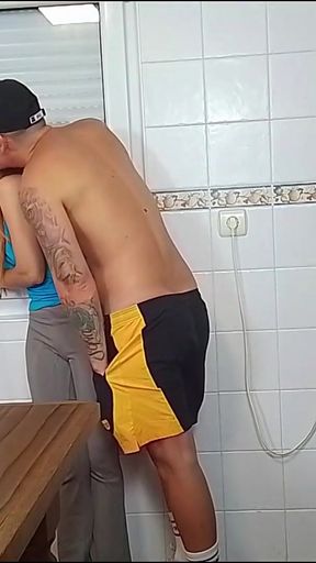 Cheating wife fucking her husband's friend   Clip 1