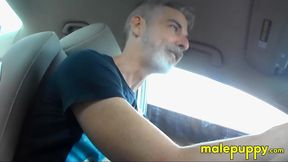 Dominant Giant daddy accidentally shrank his son and had to drive him to school