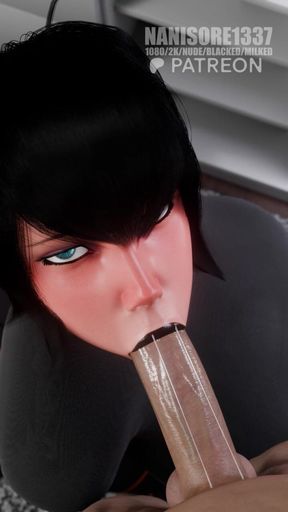 Mavis Sloppy Blowjob Rule34 3D Animation