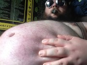 inflateable cigar leather bear with oil clip