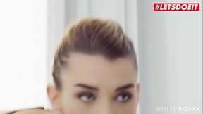 Submissive girl Elena Vedem gives a sensual blowjob to big cock in various
