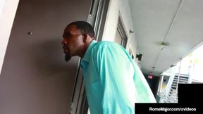 Dark Knight Rome Major pussy fucks hot Blonde Milf Ryan Conner In her hotel room, pounding her pretty pussy until he shoots his white cum on her big tits! Full Video & More Chicks @ RomeMajor.com!