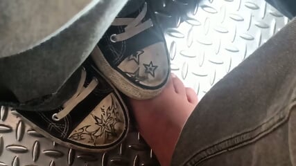 candid crushing   unknown trampling indian   feet pov