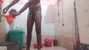 Tamil10inches BBC Hard at Very Cold Water!