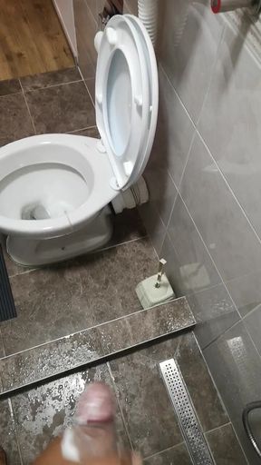 SOAPING THAT HARD COCK