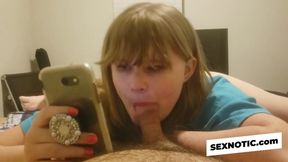 Reddit Browsing Babe Sucks Dick - BDSM Amateur Teen POV