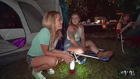 Alex Ander, Izi Ashley And Ashley Alexander - Blonde Teen 18+ Fucked Doggystyle At The Campsite