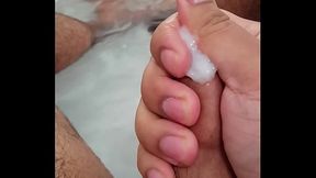 rub a quicky in bathroom