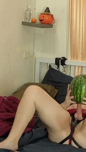 Foodie Friday - Jade Fucks a Watermelon