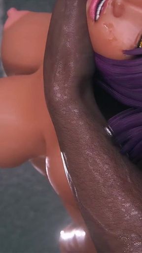 Stretched Pussy & Ass Fucked Hard by Monster Black Dick