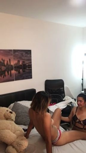 I fuck my girlfriend with a strap-on until she has an orgasm