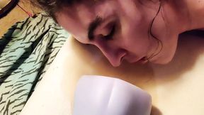 Piss whore cleans up