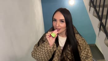 Amgbombaaa's Cheating Public Blowjob: Smoking Hot Cumshot