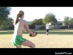 Danielle plays basketball