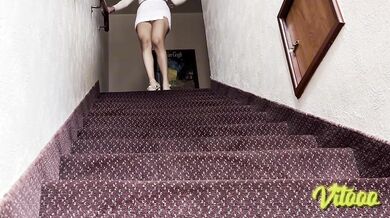 White miniskirt flashes POV girlfriend big ass latina fucked raw